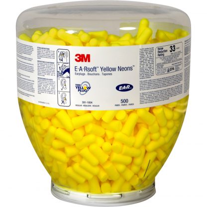 3M E-A-Rsoft Yellow Neons Refill Bottle PD-01-002 (500)