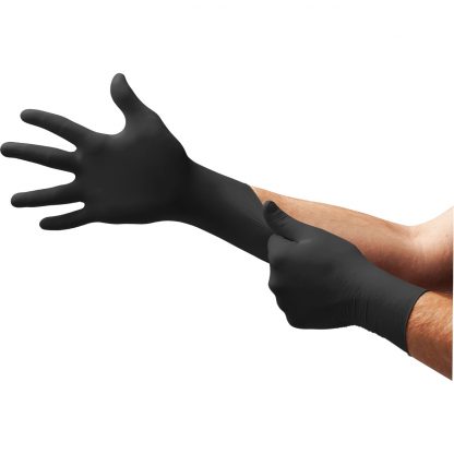 Ansell Microflex® 93-852 Black Disposable Nitrile Gloves