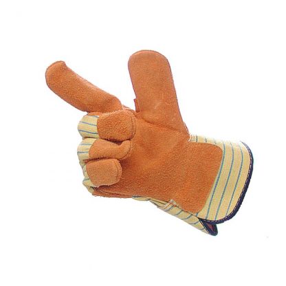 Mens Yellow Canadian Stripe Superior Rigger Gloves