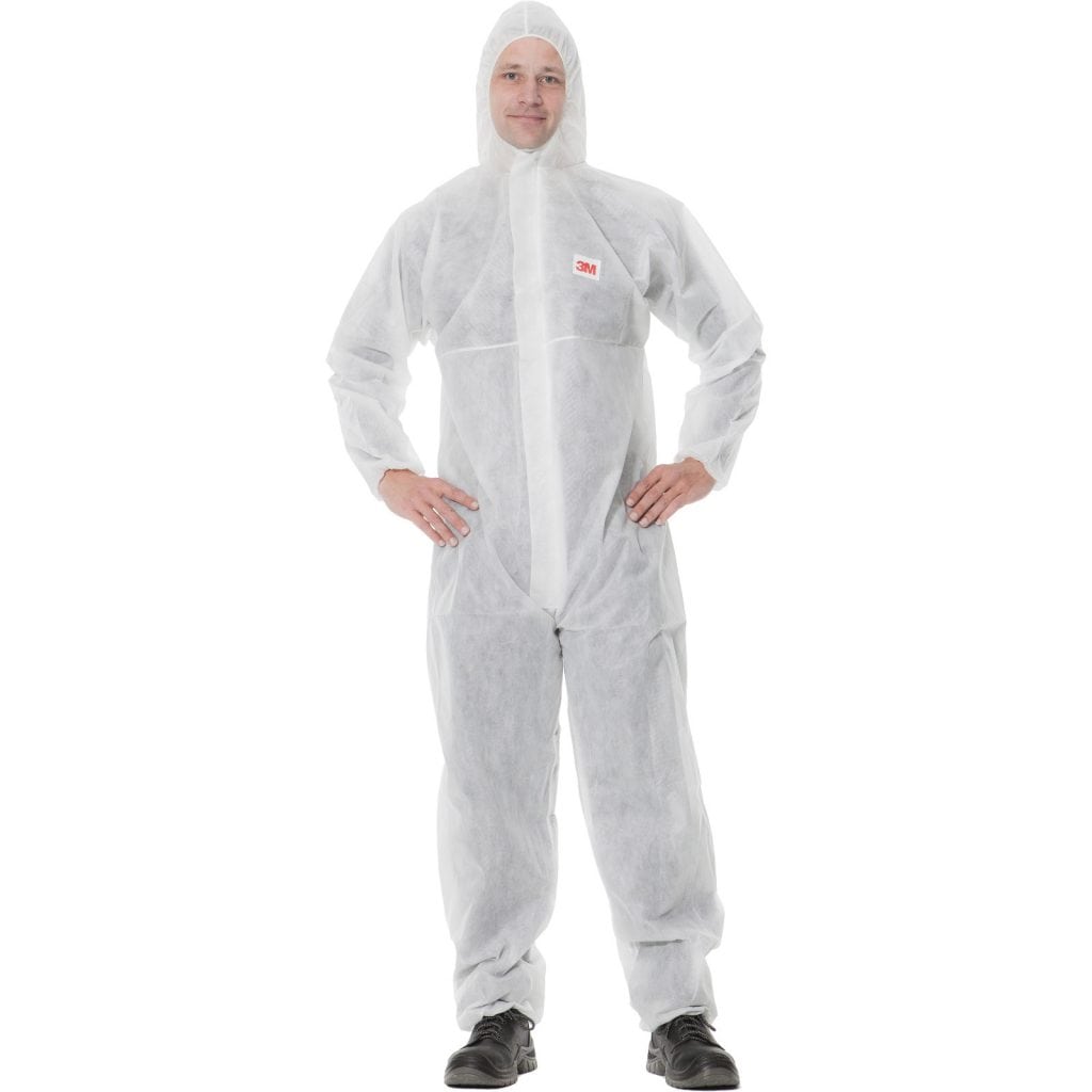 3M 4500 Protective Coverall White MG Safety