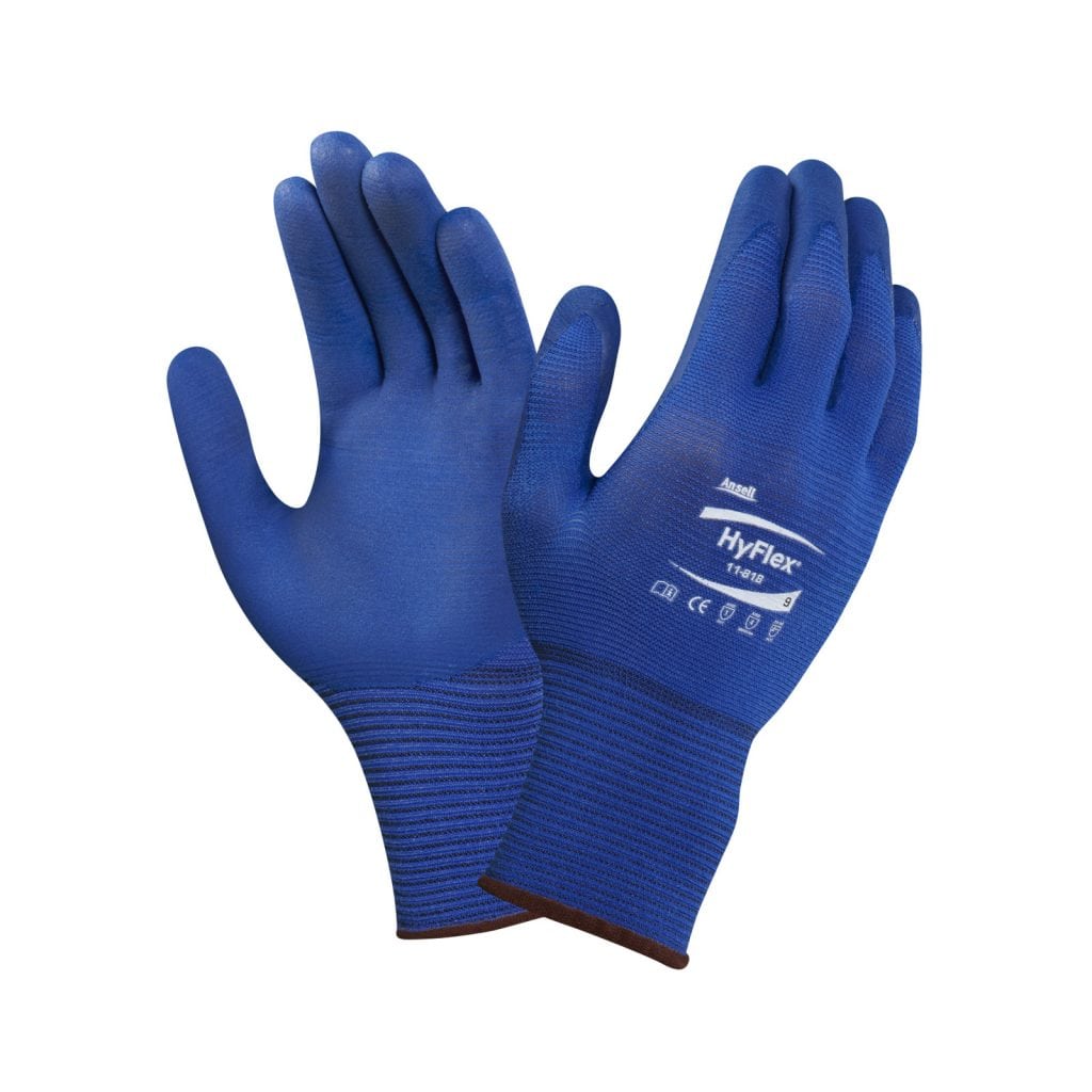 Gebol Master Flex Guanti da lavoro per uso universale Guanti in nitrile dermatologicamente testati Per uomo Taglia L (Gr 9) Grigio 1 paio