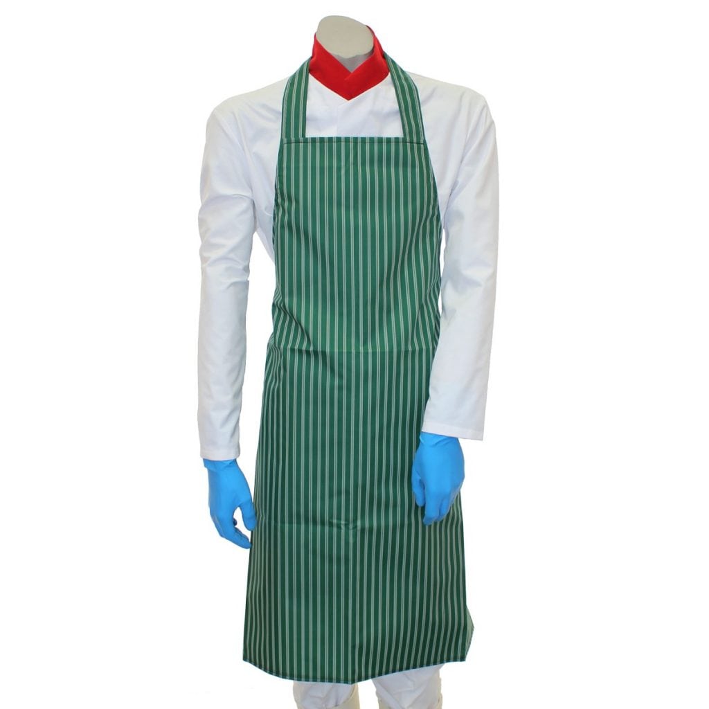 PU / Nylon Green Striped Apron MG Safety